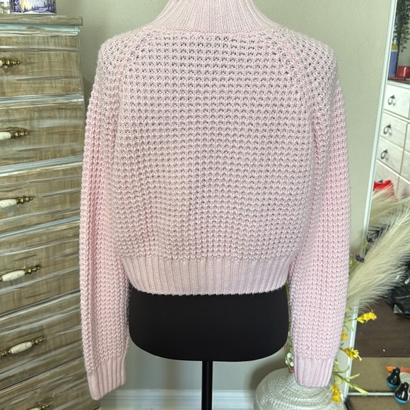 DIVIDED PINK KNITTED SWEATER - Picture 5 of 5